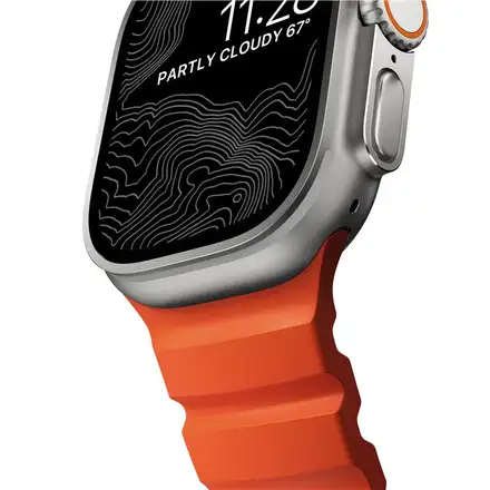 Nomad řemínek Rocky Point Band pro Apple Watch 46/49mm - Magma/Natural