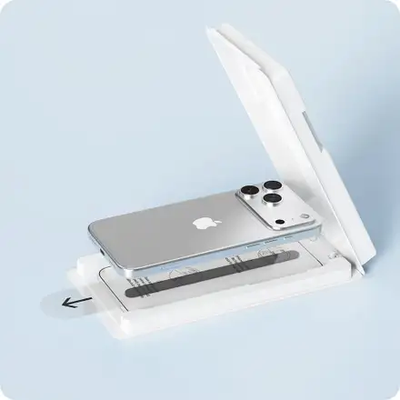 Devia ochranné sklo Van Series Anti-Reflection pro iPhone 17 Pro - Black Frame