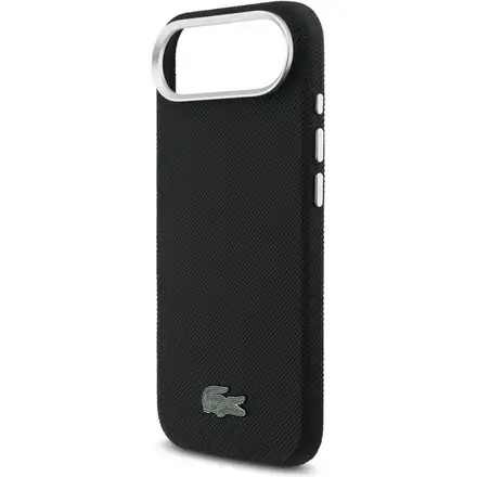 Lacoste Iconic Petit Pique Metal Logo MagSafe kryt iPhone Air černý