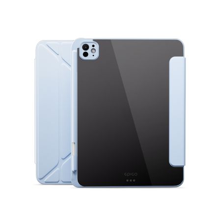 iStores by Epico Hero Flip Case pro Apple iPad Pro 12,9 (2018+)/iPad Air 13" (M2/M3/M4) - světle modrá