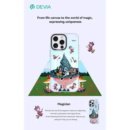 Devia kryt Canvas Series Magnetic Case pro iPhone 16 - Magician