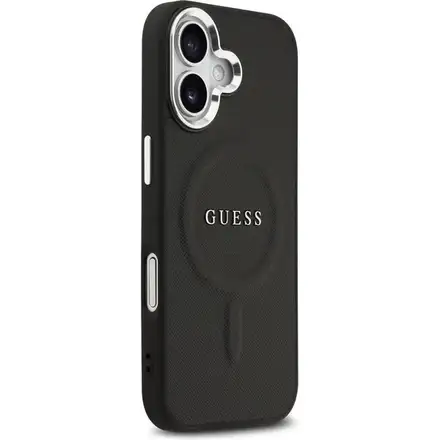 Guess PU Saffiano MagSafe kryt iPhone 17 černý