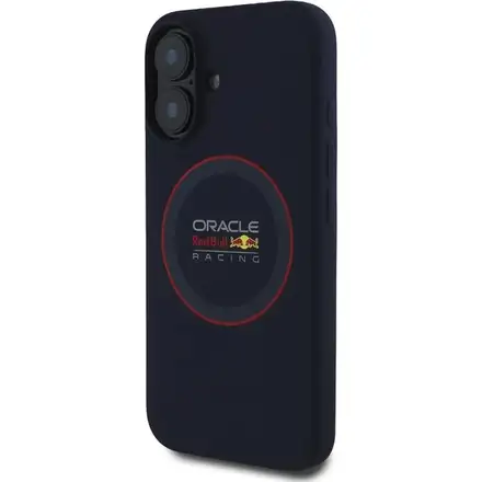 Red Bull Silicone Red Ring MagSafe Zadní Kryt pro iPhone 16 Plus modrý