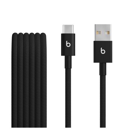 Apple Beats USB-A to USB-C Woven Cables (1.5 m) - Bolt Black (2-Pack)