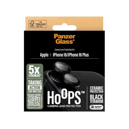 PanzerGlass ochranné sklo Hoops pro iPhone 16/16 Plus-Ceramic