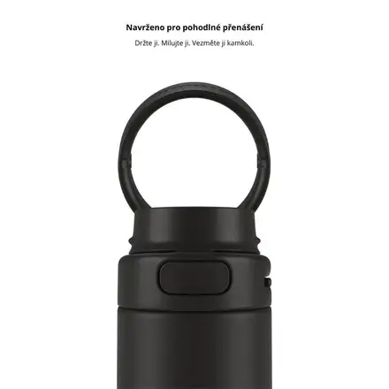HidrateSpark PRO 2 - chytrá lahev s brčkem, 621 ml, černá