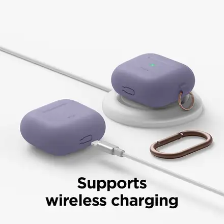Elago Airpods 3 Silicone Hang Case - Lavender Grey