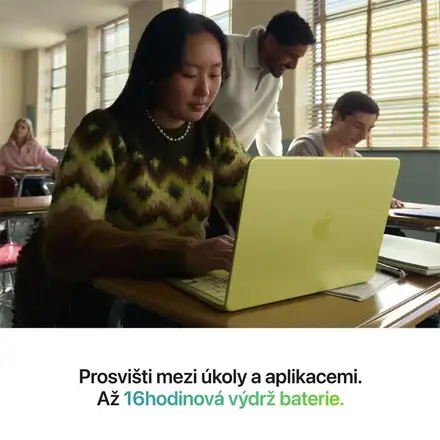 EDU MacBook Neo Apple A18 Pro 6core CPU 5core GPU 8GB 256GB Citrusově žlutý CZ