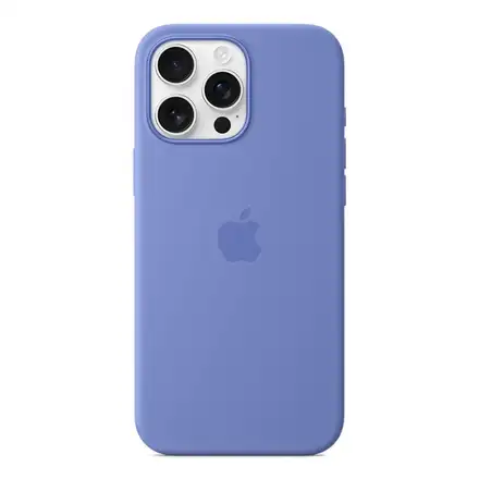 iPhone 16 Pro Max Silicone Case with MagSafe - Barvínkově fialová