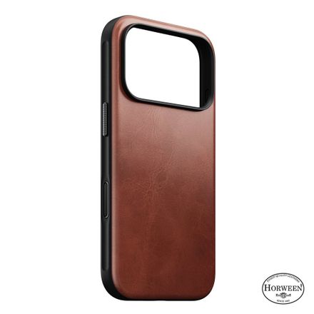 Nomad kryt Modern Leather Case Magsafe Horween pro iPhone 18 Pro - Olde Dublin