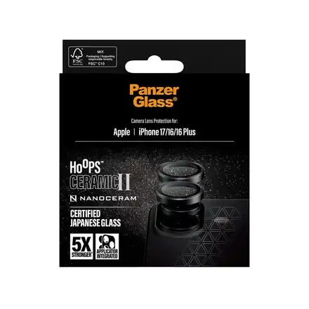 PanzerGlass ochranné sklo Hoops pro iPhone 17/16/16 Plus - Ceramic II