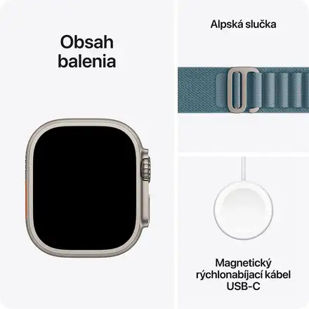 Apple Watch Ultra 3 GPS + Cellular 49mm Přírodní titan *Třída A*