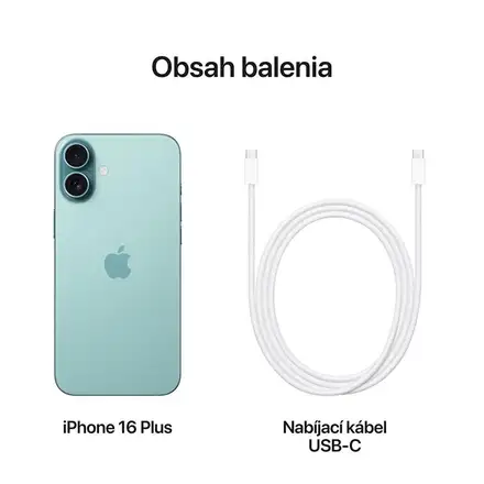 Apple iPhone 16 Plus 128 GB modrozelená *Aktivovaný*