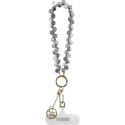 Guess Univerzální Popruh na Ruku Crystals 4G Charm černý