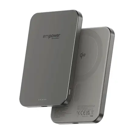PanzerGlass EMPOWER Wireless Qi2 Powerbank 5.000 mAh - Titanium