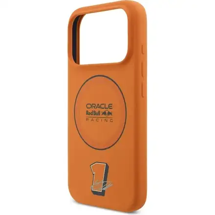 Red Bull Silicone Blue Ring MagSafe Zadní Kryt pro iPhone 17 Pro oranžový
