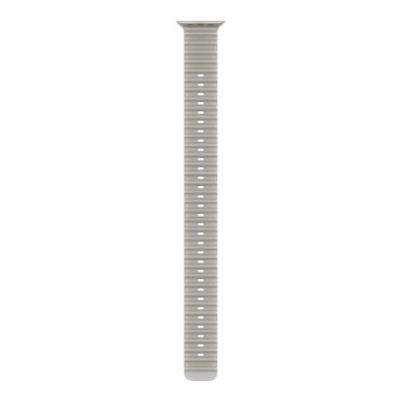 Apple Watch 49mm Translucent Grey Ocean Band Extension-Natural Titanium Finish