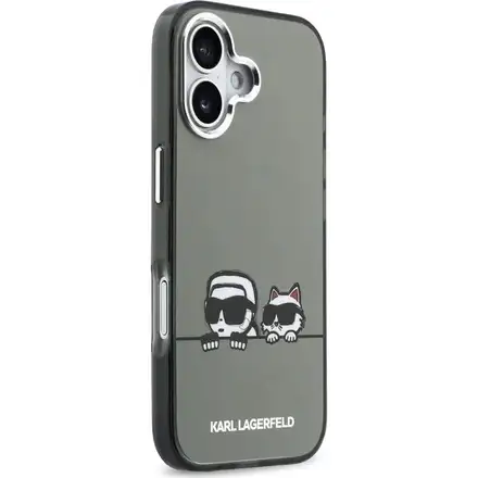 Karl Lagerfeld IML K&CH Heads Logo MagSafe MagSafe kryt iPhone 17 černý