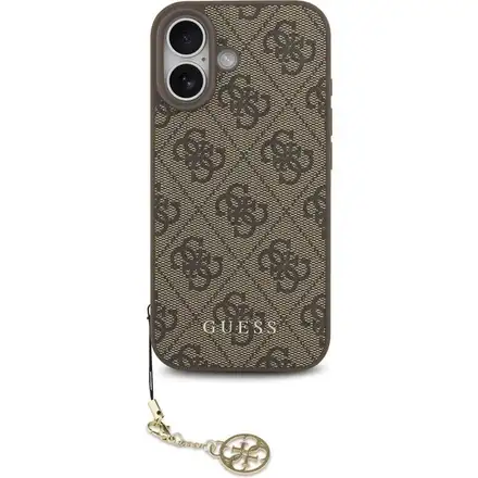 Guess 4G Charm MagSafe kryt iPhone 17 hnědý
