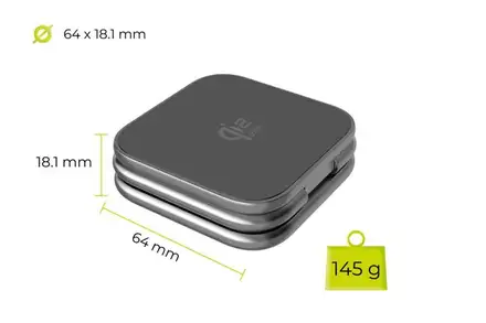 Mobile Origin 3in1 Qi2 25W UltraSlim Foldable Charger PW36 MagSafe Compatible - Space Grey