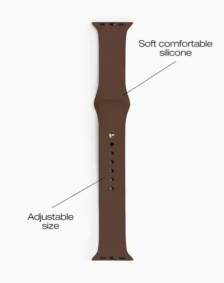 iDeal Silicone Watch Band 38/40/41/42 SM Mocha Mousse