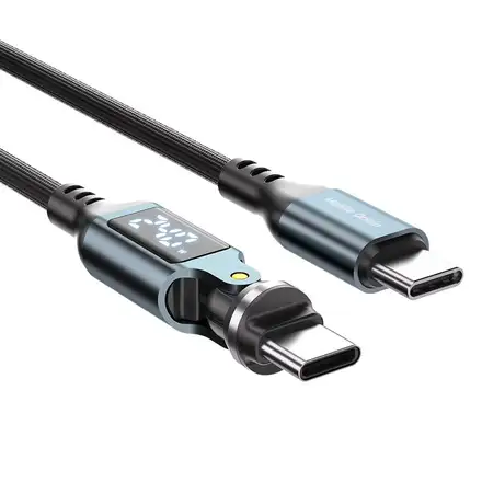Mobile Origin 240W Display 540° Rotating Cable USB-C to USB-C 1,8m CB16 - Black