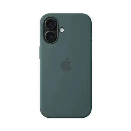 iPhone 16 Silicone Case with MagSafe - Jezerně zelená