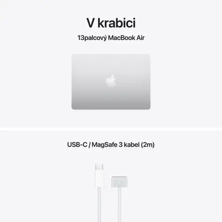 MacBook Air 13" Apple M5 10core CPU 8core GPU 16GB 512GB Stříbrný CZ