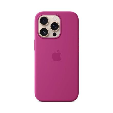 iPhone 16 Pro Silicone Case with MagSafe - Fuchsia