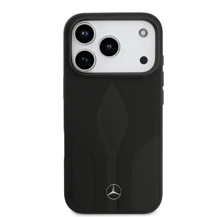 Mercedes Leather The Move MagSafe Zadní Kryt pro iPhone 17 Pro černý