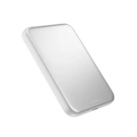 Epico UltraPack Qi2 25W Slim 5000mAh hliníková Mag+ bezdrátová powerbanka EM55 - stříbrná