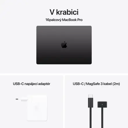 MacBook Pro 16" Apple M4 Max 14core CPU 32core GPU 36GB 1TB Vesmírně černý CZ