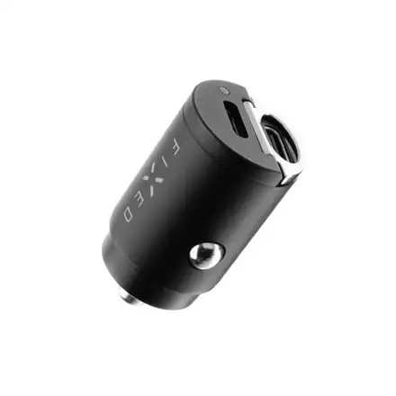 FIXED Autonabíječka s 2x USB-C výstupem, PD30W - černá