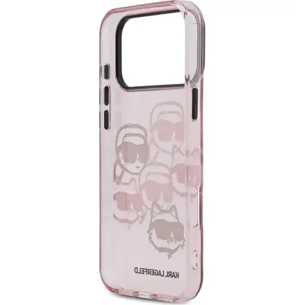 Karl Lagerfeld IML Multi K&CH Heads kryt iPhone 17 Pro Max růžový