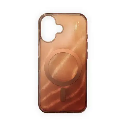 iDeal Fashion Clear Case MagSafe iPhone 16 Mocha Mousse