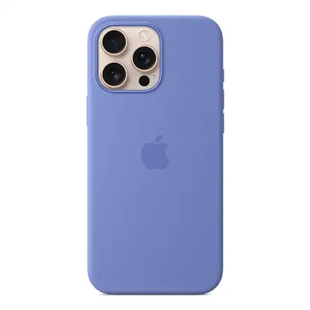 iPhone 16 Pro Max Silicone Case with MagSafe - Barvínkově fialová