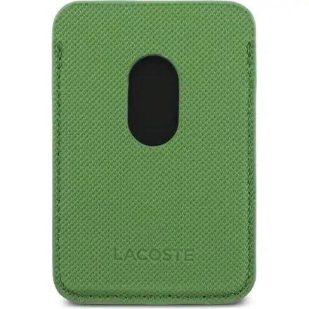 Lacoste Iconic Petit Pique MagSafe kryt + peněženka iPhone 17 Pro Max zelený