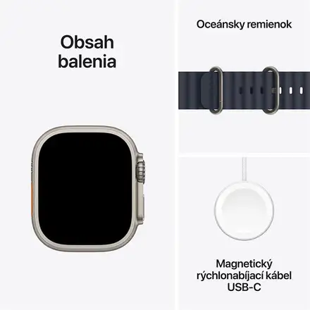 Apple Watch Ultra 2 GPS + Cellular 49mm Přírodní titan *Třída A*