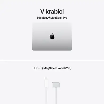 MacBook Pro 14" Apple M5 Pro 15core CPU 16core GPU 24GB 1TB Stříbrný CZ