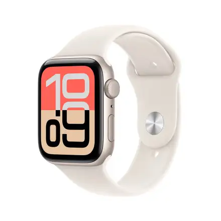 Apple Watch SE 3 GPS + Cellular 44mm Hvězdně bílý hliník s hvězdně bílým sportovním řemínkem - M/L