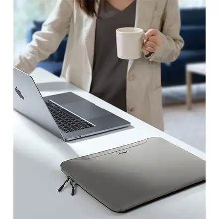 Tomtoc Light Dual-color Slim Laptop Handbag 13,5" - Gray/Gray