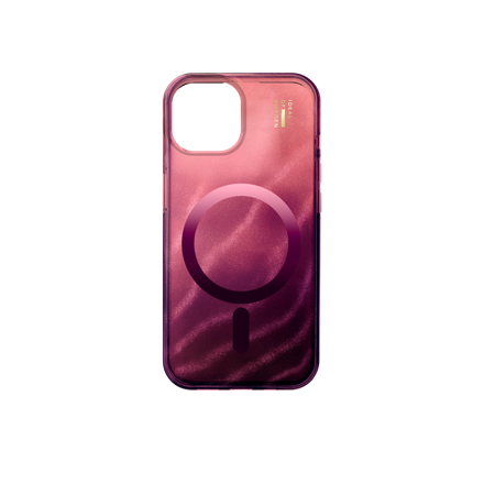 iDeal Fashion Clear Case MagSafe iPhone 13/14/15/16e/17e Cherry Lacquer