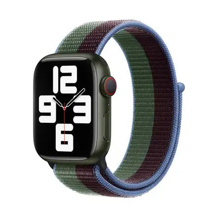 Devia řemínek Nylon Braided Two-Tone Loop pro Apple Watch 40/41/42mm - Eucalyptus Green