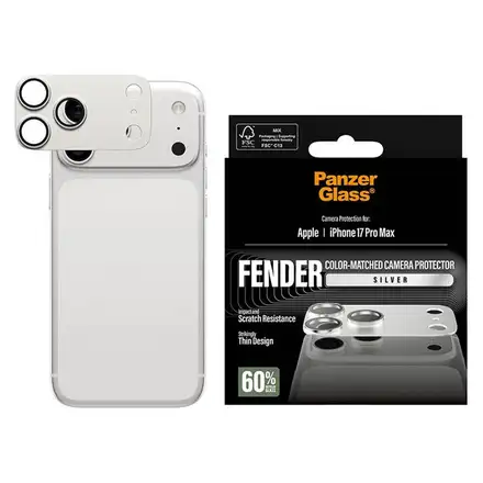 PanzerGlass Fender Camera Protection pro iPhone 17 Pro Max-Silver