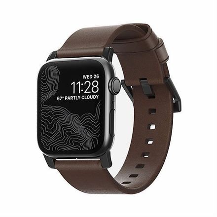 Nomad Leather Strap Modern, Brown - Apple Watch 49/45/44/42 mm