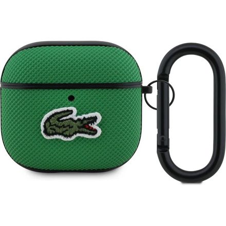 Lacoste Petit Pique Croc Logo Patch Pouzdro pro AirPods 4 zelené