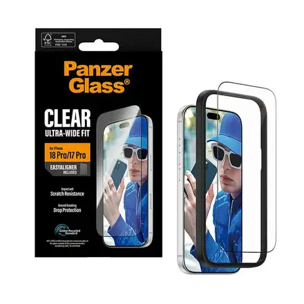 PanzerGlass ochranné sklo UWF pro iPhone 18 Pro-Black Frame