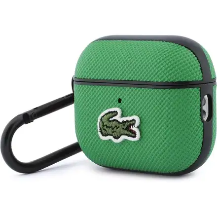 Lacoste Petit Pique Croc Logo Patch Pouzdro pro AirPods 3 Pro zelené