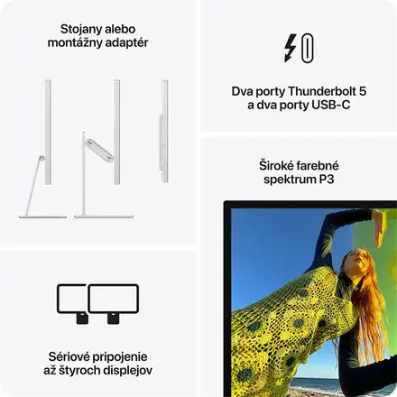 Apple Studio Display - Standard glass - stojan s nastavitelným náklonem a výškou