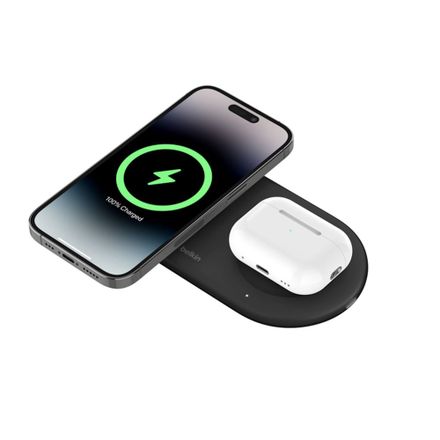 Belkin Boost Charge Pro 2-in-1 Magnetický Wireless Charging Pad with Qi2 15W-Black